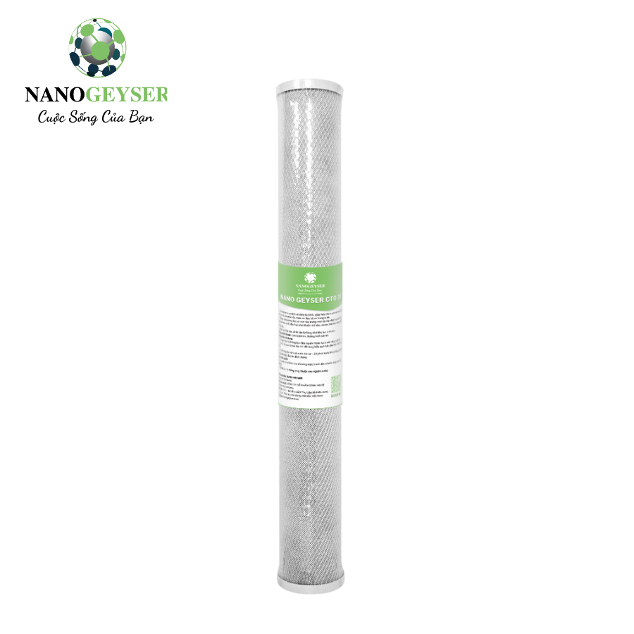 Lõi lọc nước Nano Geyser CTO 20"