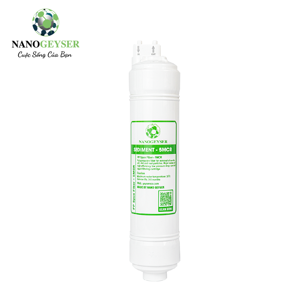 Lõi lọc nước Nano Geyser Sediment 5 Micro