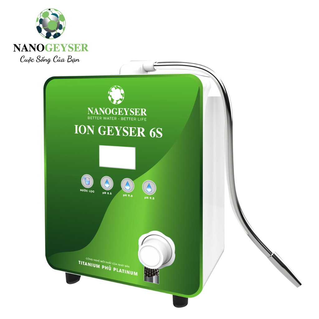 Máy điện giải ion kiềm Nano Geyser - ION GEYSER 6S PLUS GN-I6SP