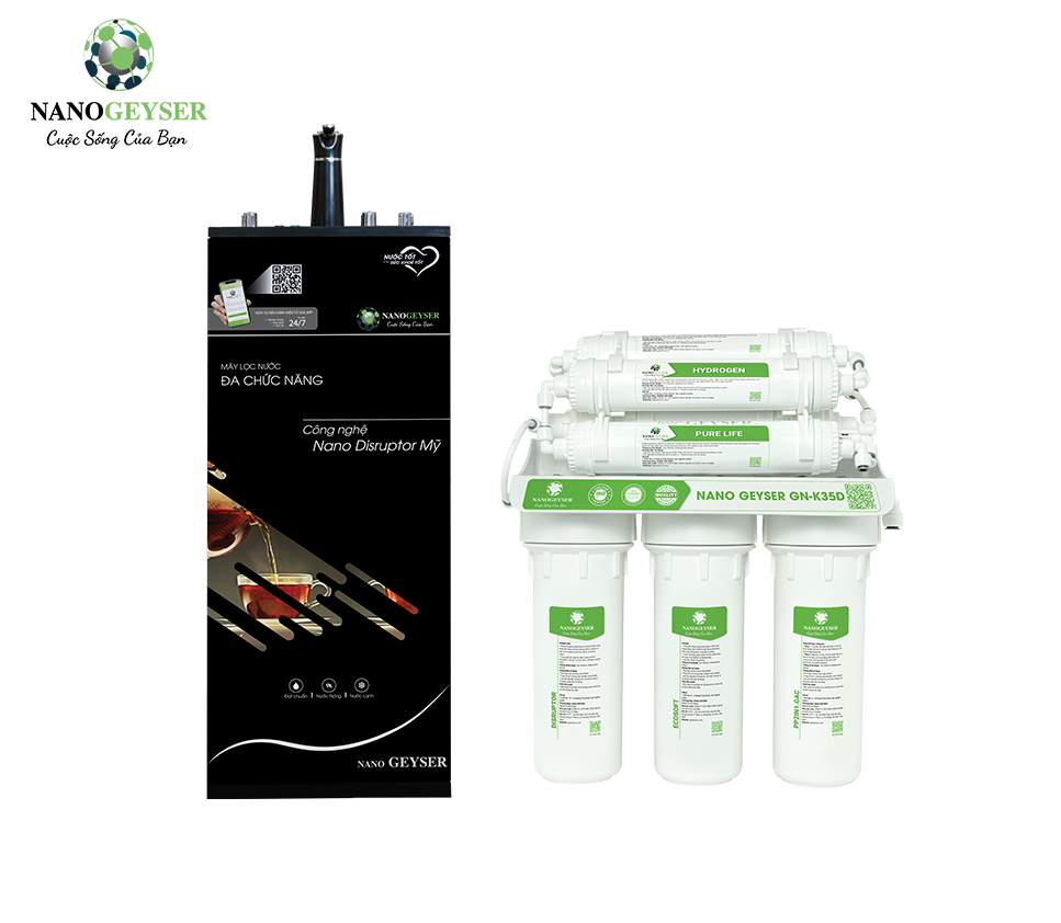 Máy lọc nước nóng lạnh nguội Nano Geyser GN-K35D