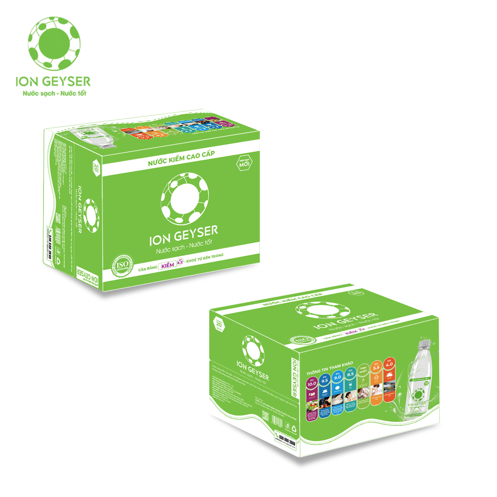 Nước Đóng Chai Cao Cấp Ion Geyser 500ML Thùng 20 Chai IG20-500ML