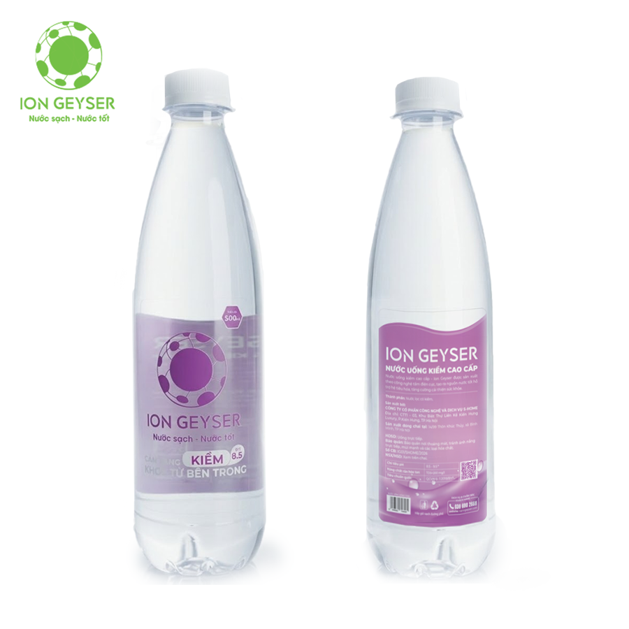 Nước Kiềm Đóng Chai Cao Cấp Ion Geyser 500ML IG-500ML